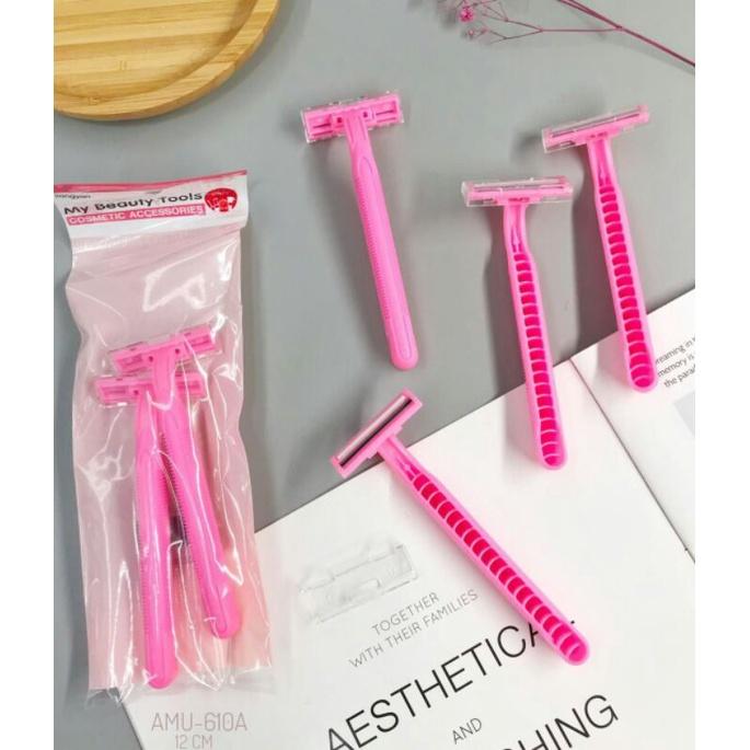 Gambar CUKUR PINK isi 2 / Pencukur Bulu Ketiak Alis dari NECA Skincare undefined Tokopedia