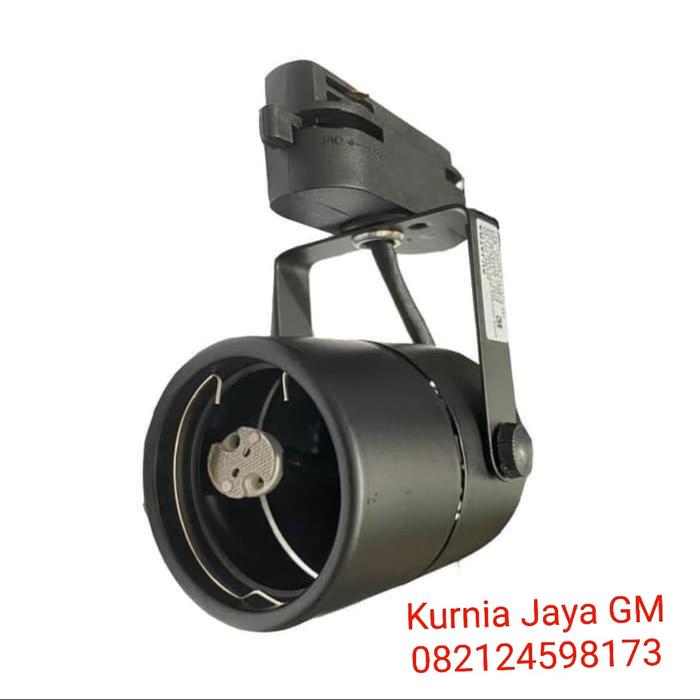 Gambar Fiting Spotlight Lampu Sorot RELL MR16 Kap Track Light Halogen - Rell Hitam dari Kurnia Jaya GM undefined Tokopedia
