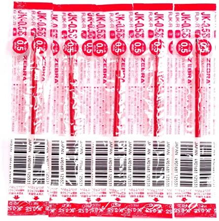 Zebra JF-0.5 Gel Ink Pen Refill, 0.5 mm, Black, 5 Refills per Pack (Japan Import) [Komainu-Dou Original Package
