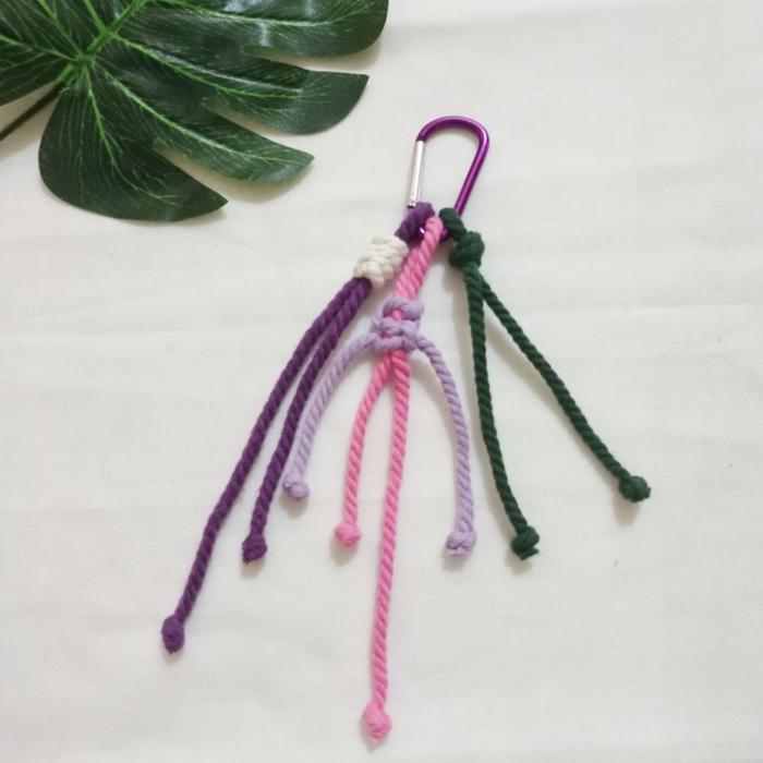 Gambar Carabiner Bag Charm / Keychain / Bagcharm /Carabiner Gantungan Kunci - purple dari Namiyam Craft undefined Tokopedia