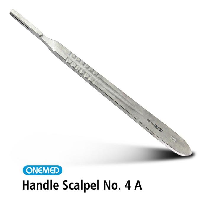 Gambar ONEMED - Handle Scalpel No 3 / 4 | Gagang Pisau Bisturi One Med - No 4 dari INTI MEDIKA STORE undefined Tokopedia