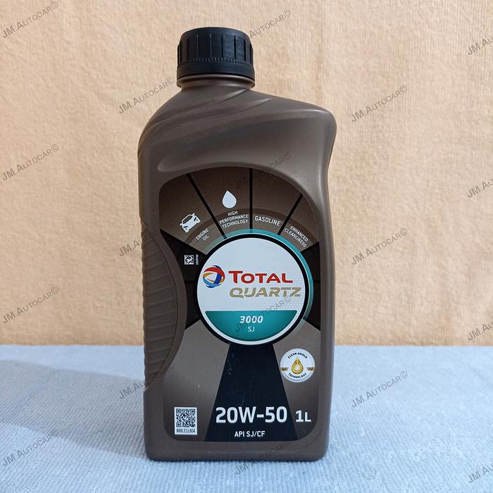 Gambar Oli Total Quartz 3000 20W50 SJ/CF 5000 15W50 SN/CF 7000 10W40 SN/CF - 3000SJ (20W-50) dari JAYA MANDIRI AUTOCAR undefined Tokopedia
