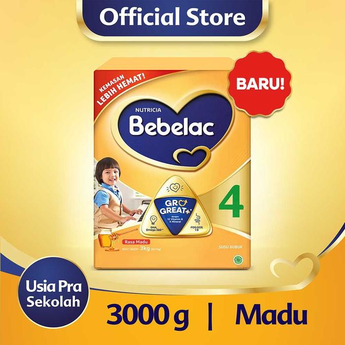 Gambar Bebelac Reguler 4 Madu Box 3000gr (3-6 tahun) dari TOKO TWIN SMD undefined Tokopedia