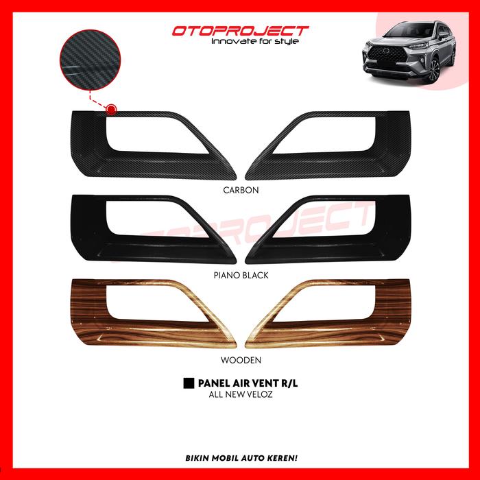 Gambar Otoproject - Panel Air Vent Front A.N Veloz / Avanza / Xenia 2022 Carbon | Cover AC Depan Veloz/Avanza 2022 - CARBON dari Otoproject undefined Tokopedia