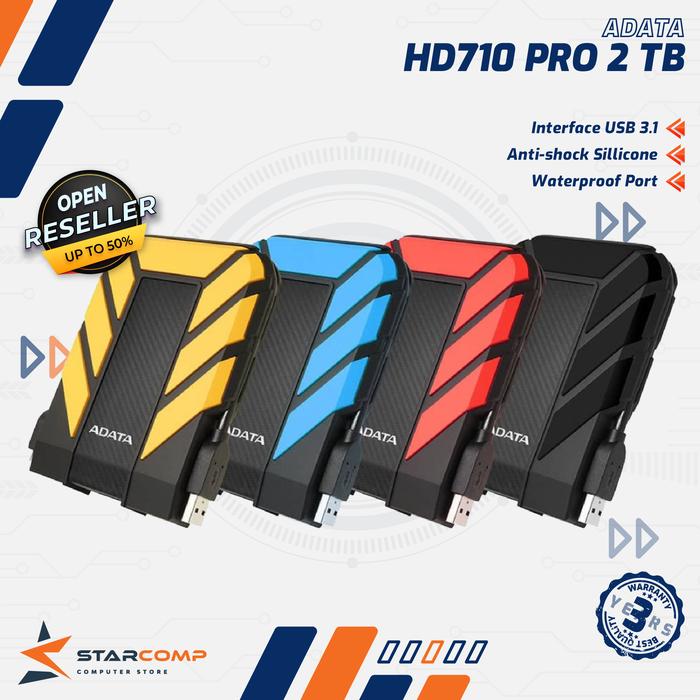 Gambar Adata HD710 Pro Harddisk Eksternal 2TB 2.5" USB3.1 HDD 2TB dari Starcomp Origin undefined Tokopedia