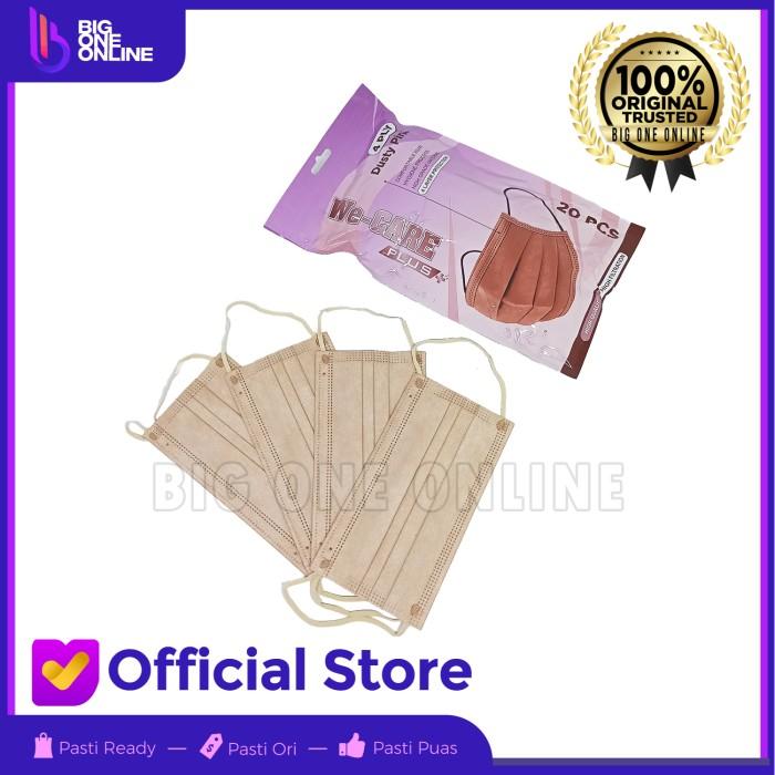 Gambar We-Care Plus Masker 4 Ply Earloop, Masker Surgical 4ply isi 20 Premium - Dusty Pink dari Big One Online Kota Administrasi Jakarta Timur Tokopedia