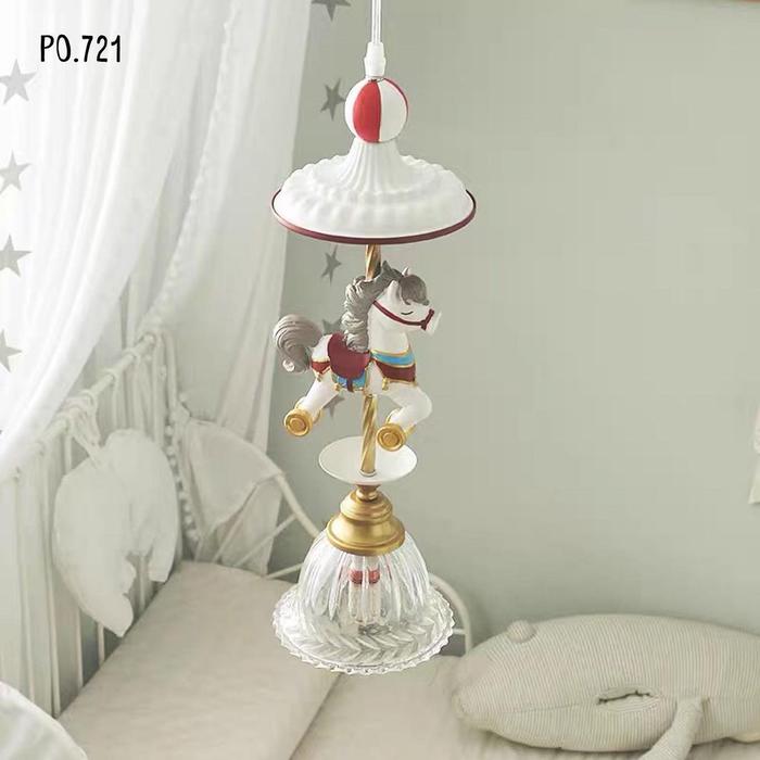 Gambar Lampu Anak / Lampu Kamar / Carousel Hanging Lamp (PO721) - 1 Head dari Leatique Decorative undefined Tokopedia