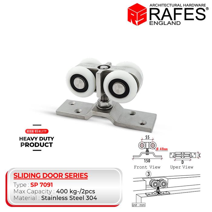 Jual RODA HEAVY DUTY NYLON RAFES SP 7091 Jakarta Barat RAFES