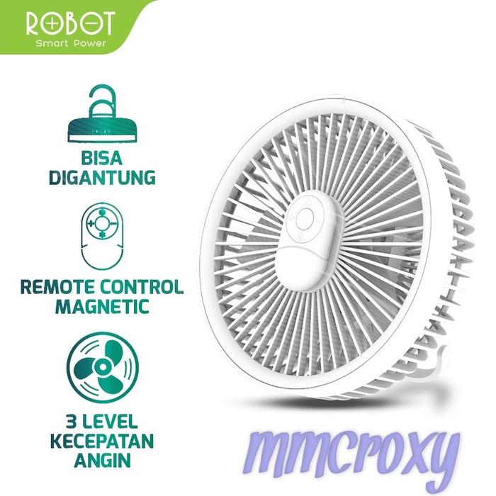 Gambar Robot RT-BF16 USB Ceiling Fan With Remote - Kipas Angin LED Portable - Putih dari MMCROXY undefined Tokopedia