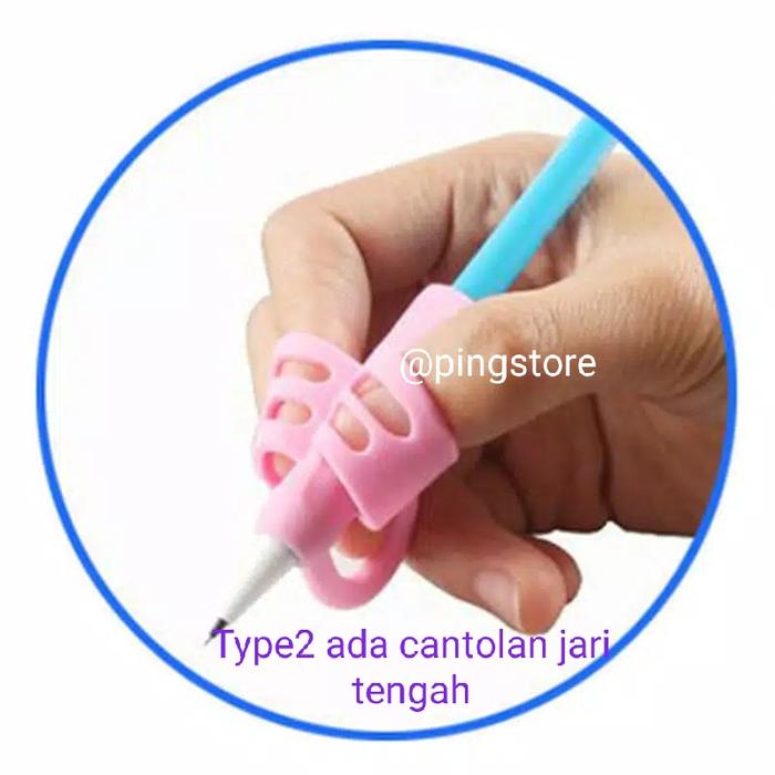 Gambar Atk Alat Bantu Belajar Menulis or Writing Grip Pensil Holder Tools - step2 type2, random dari Pingstore undefined Tokopedia