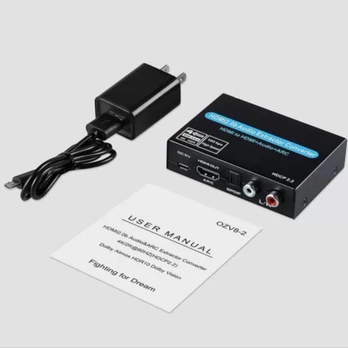 Gambar AVPRO AVQ040 4K HDMI 2.0b Extractor & ARC 4Kx2K 60Hz YUV444 HDCP2.2 - TANPA KABEL dari Pro-X Technology undefined Tokopedia