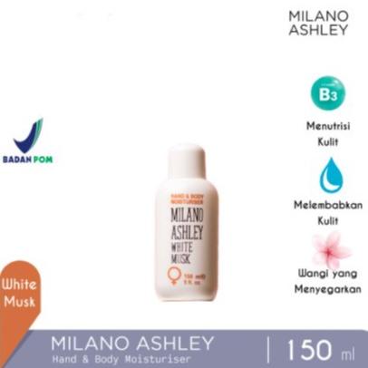 Gambar MILANO ASHLEY White Musk Hand & Body Lotion Moisturiser - 150ml dari POVSTOREID undefined 4 Tokopedia