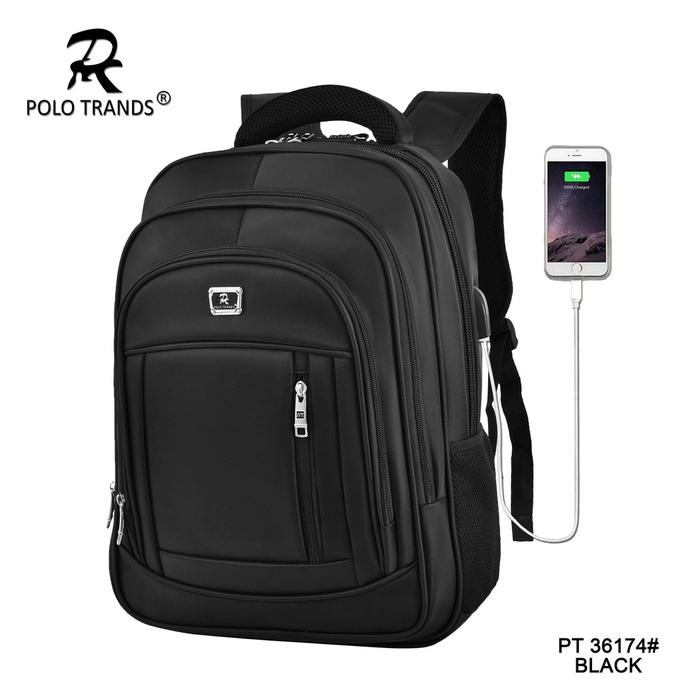 Gambar Tas Ransel Polo Me Original import / Tas Ransel Laptop polo Besar - hitam kombinasi dari rizalbag undefined Tokopedia