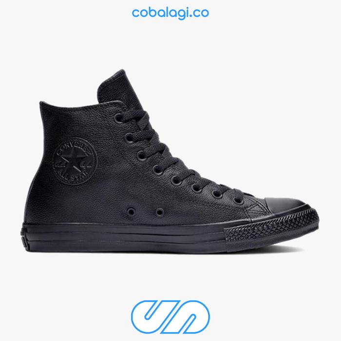 Jual Converse Chuck Taylor Hi Full Black Leather Fullblack