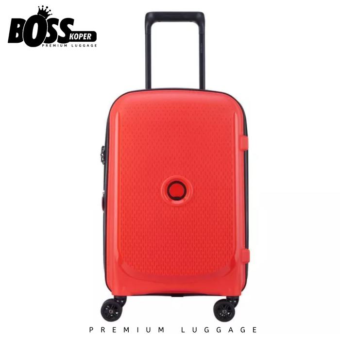 Gambar Koper Kabin DELSEY 20 Inch (Belmont Plus) Hardcase Small Expand + TSA - Merah dari Boss Koper undefined Tokopedia