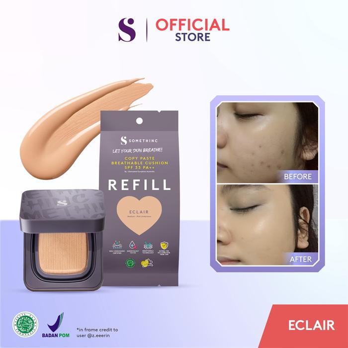 Gambar SOMETHINC COPY PASTE Breathable Mesh Cushion SPF 33 PA ++ - ECLAIR REFILL dari Jasmine Star undefined Tokopedia