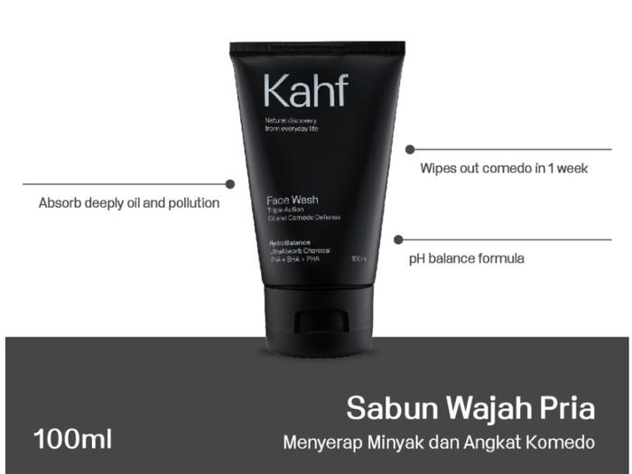 Gambar Kahf Triple Action Oil & Comedo Defense Face Wash 100 ml dari KY Mart undefined Tokopedia