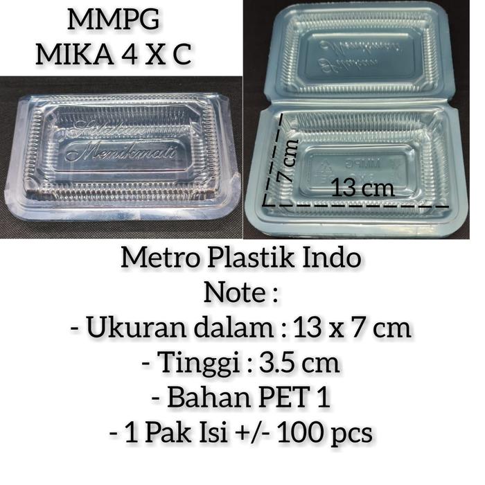 Gambar Mika Plastik MMPG 4x | 4xc Mika Kue Makanan Uk 4X | 4XC @100pcs dari KIOS PACKING undefined Tokopedia