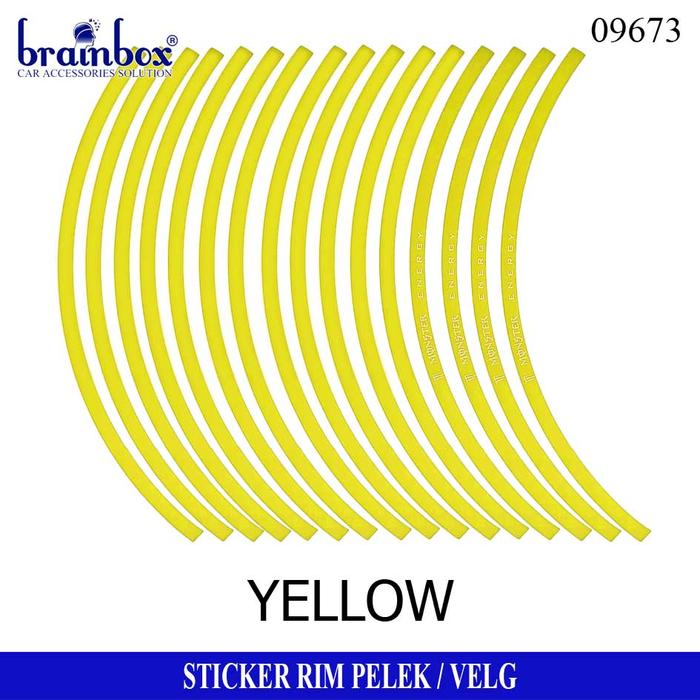 Gambar Stiker Rem Velg Pelek Sticker Tempelan Body Rim Velg Ban Mobil Motor - Kuning dari Brainbox Car and Home Kota Batam Tokopedia