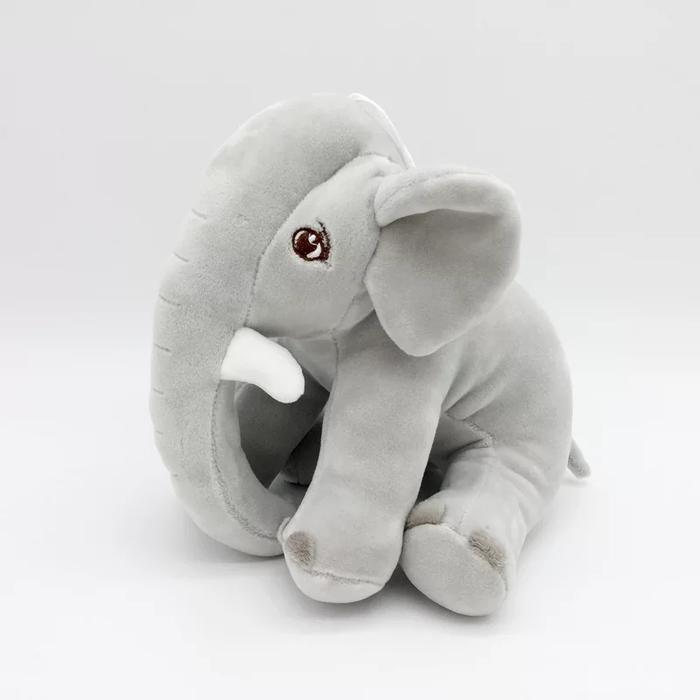 Gambar BONEKA GAJAH Super SOFT ukuran 40 cm AbuPink/ Boneka Elephant CuteSoft - Gajah Duduk Abu dari Faths Negara Boneka undefined Tokopedia
