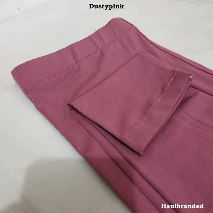 Gambar Celana legging panjang bahan spandek / Leging standar dan jumbo - Dustypink, standar M-L dari yuks.shop undefined Tokopedia
