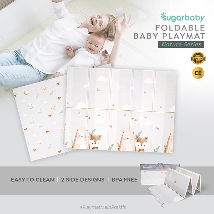 Gambar Sugarbaby Foldable Baby Playmat (Nature Series) / Playmat Lipat Anak - gray dari Sugarbaby.co.id undefined Tokopedia