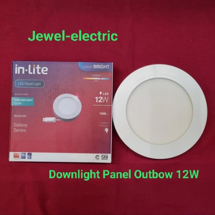 Gambar Lampu Downlite/Light Panel OB/Outbow LED 12W In-Lite (INSS628R) - Putih dari Jewel-Electric88 undefined Tokopedia