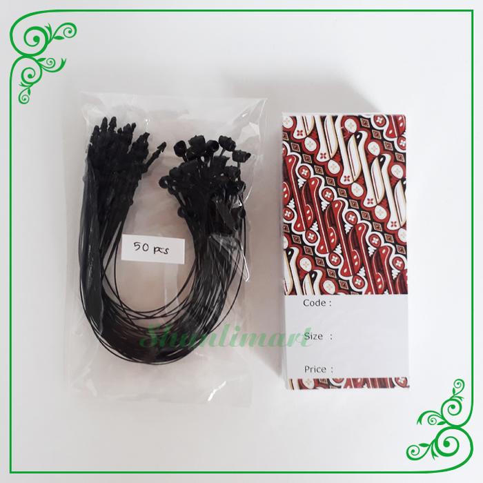 Gambar Paket Hang Tag Baju Batik + Loop Pin / Label Harga Price Tag Fashion - Hitam dari Shunlimart undefined Tokopedia