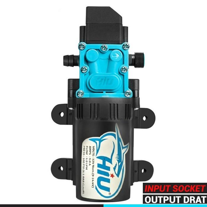 Gambar Dinamo Pompa DC 12V HIU original Tekanan tinggi 100 PSI 60W - MODEL DRAT dari ardestoreid undefined Tokopedia