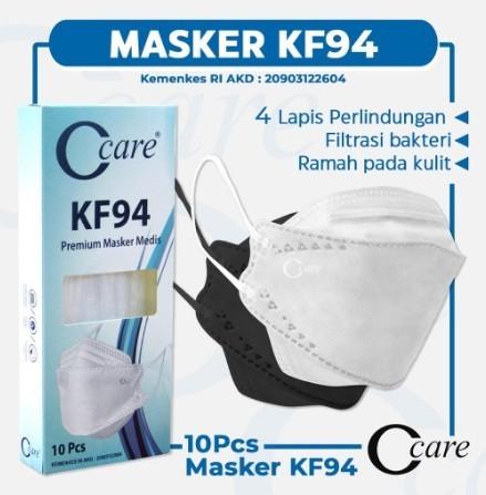 Gambar MASKER KF94 MEDIS PREMIUM CCARE isi 10 - Hitam dari Coolpad.Health undefined Tokopedia