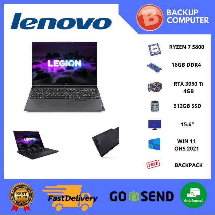 Jual LAPTOP LENOVO Legion 15ACH6 AMD Ryzen 5800H Kota