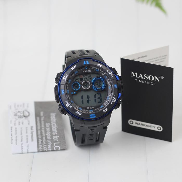 Gambar Jam tangan Pria MASON 8040 Digital rubber original - Biru, 4.5cm dari Trendy-watches undefined Tokopedia