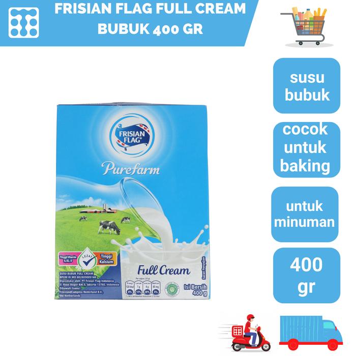 Gambar Susu Bubuk FRISIAN FLAG Cap Bendera Full Cream Milk Powder 400Gr dari Titanbaking undefined Tokopedia