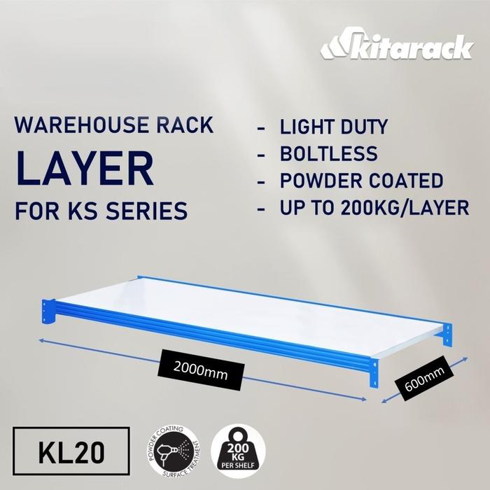 Jual WAREHOUSE RACK LAYER KITARACK KL20 AMBALAN RAK GUDANG EXTRA KS ...