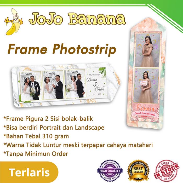 Gambar Frame Foto Photobooth Strip Photostrip bahan Karton Tebal 310gr 2 Sisi - JS4 dari Jojo Banana undefined Tokopedia