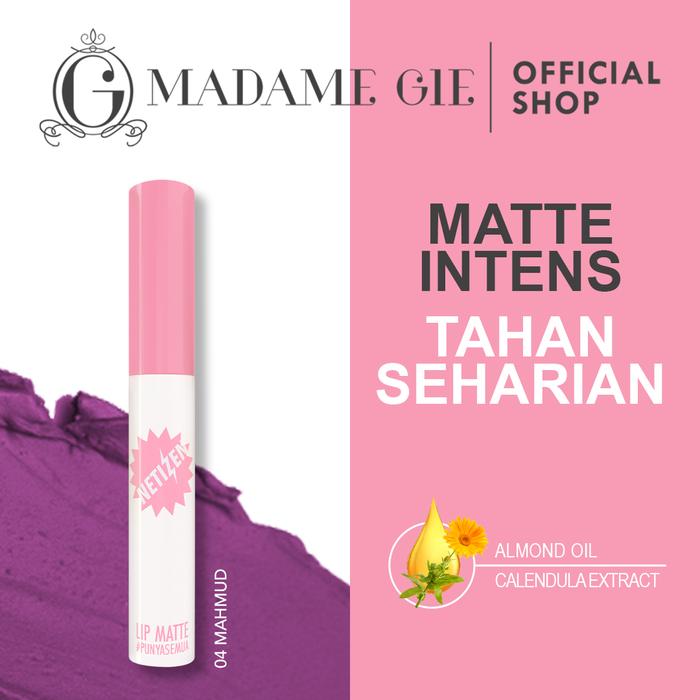 Gambar Madame Gie Lip Matte Netizen +62 - Lip Cream Superstay - 04 Mahmud dari Madame Gie Cosmetics undefined Tokopedia