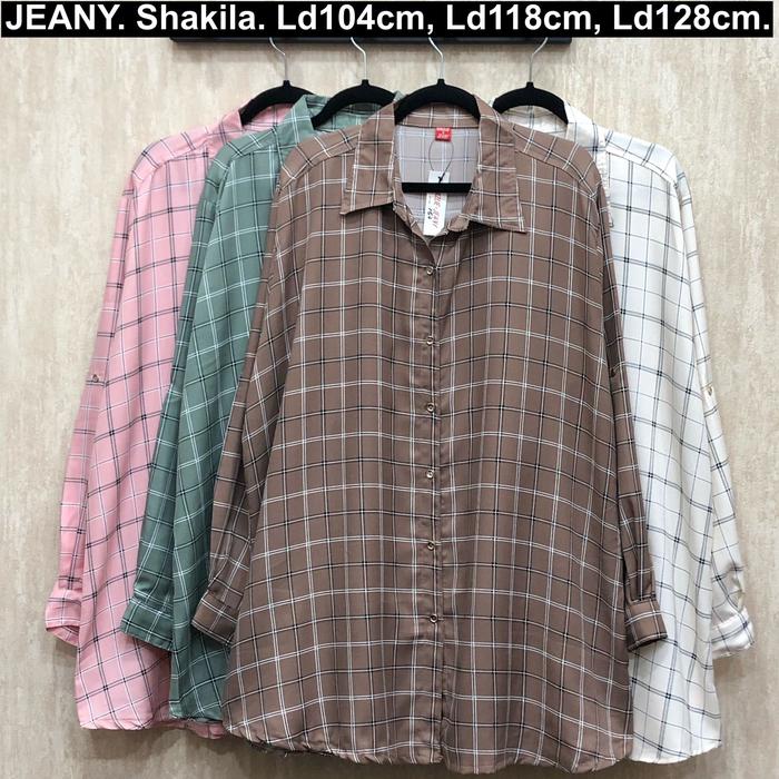 Gambar Kemeja Wanita Kotak 07 Shakila Lux size XXXL LD 128 cm dari Big Supplier TOP undefined Tokopedia