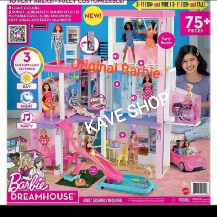 Jual Rumah Boneka Barbie Dreamhouse lantai Original BARBIE