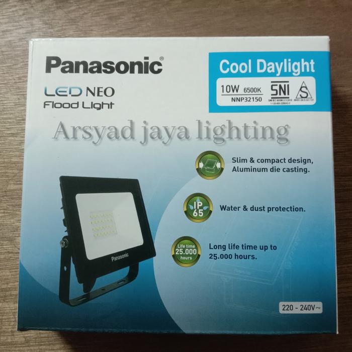 Gambar LED PANASONIC SOROT / FLOOD LIGHT 10 Watt 10W 10 w NNP 32150 NNP32110 - Putih dari Arsyad jaya lighting undefined Tokopedia