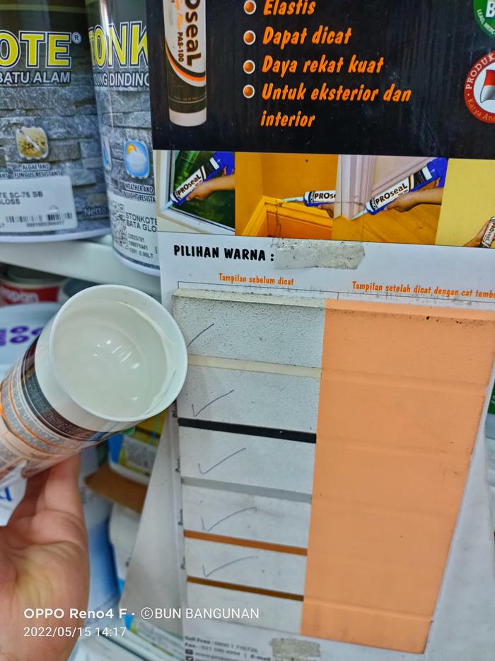 Gambar Sealant putih / silen putih / Sealant white Proseal Propan - WHITE dari bun supermarket bahan bangunan undefined Tokopedia