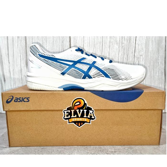 Sepatu Tenis ASICS GEL-GAME White/Lake Drive Asics Original Tennis  Shoes
