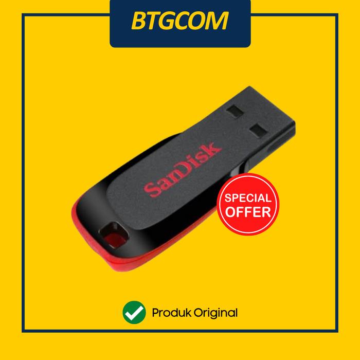 Gambar Sandisk Cruzer Blade 32GB USB 2.0 Murah Flashdisk FD Original Ori CZ50 dari btgcom undefined Tokopedia