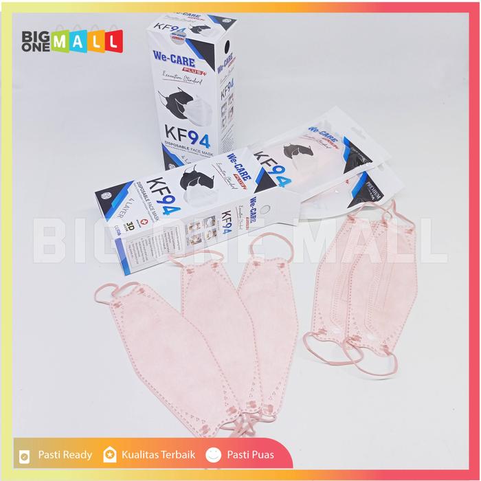 Gambar MASKER KF94 4PLY EARLOOP 20pcs, KF 94 Mask 4 ply, Masker Korea 4 Lapis - Light Pink Box dari BigOneMall undefined Tokopedia