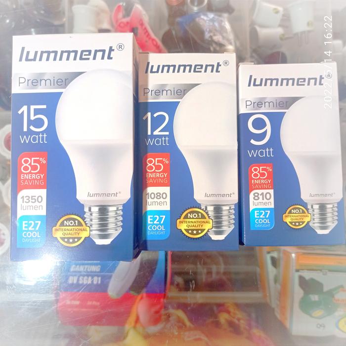 Gambar lampu led putih lumment 9 12 15 watt bulb dari Toko Zaindra undefined Tokopedia