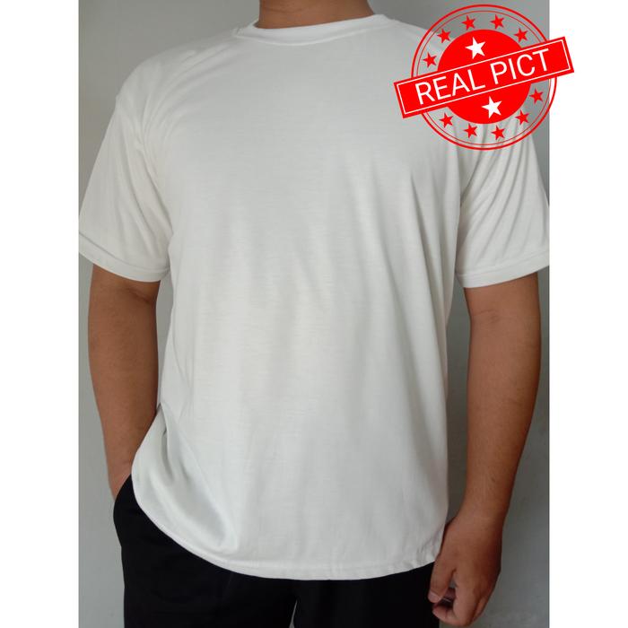 Gambar Kaos Polos Murah Pria/wanita - Putih, L dari Gudang Kaos Binjai undefined Tokopedia