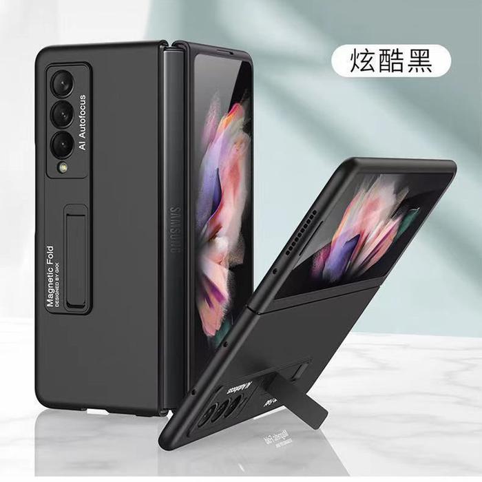 Gambar Samsung Galaxy Z Fold 3 / 2 5G Matte Stand Case GKK FOLD2 / FOLD3 ORI - Hitam, FOLD 3 dari i-case undefined Tokopedia