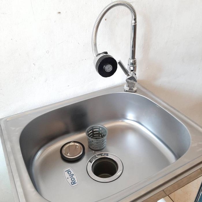 Gambar Kitchen Sink / Bak Cuci Piring Royal / Royal SB 42 E - + KRAN TANAM dari Sentral Kamar Mandi undefined 3 Tokopedia