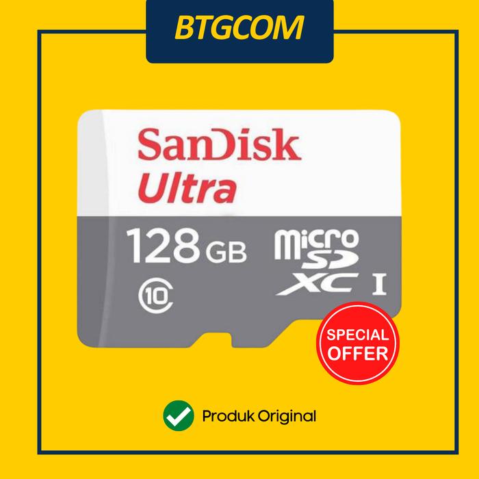 Gambar SANDISK ULTRA 128GB 100MB/S MICROSDXC MICROSD MICRO SD CARD ORIGINAL dari btgcom undefined Tokopedia