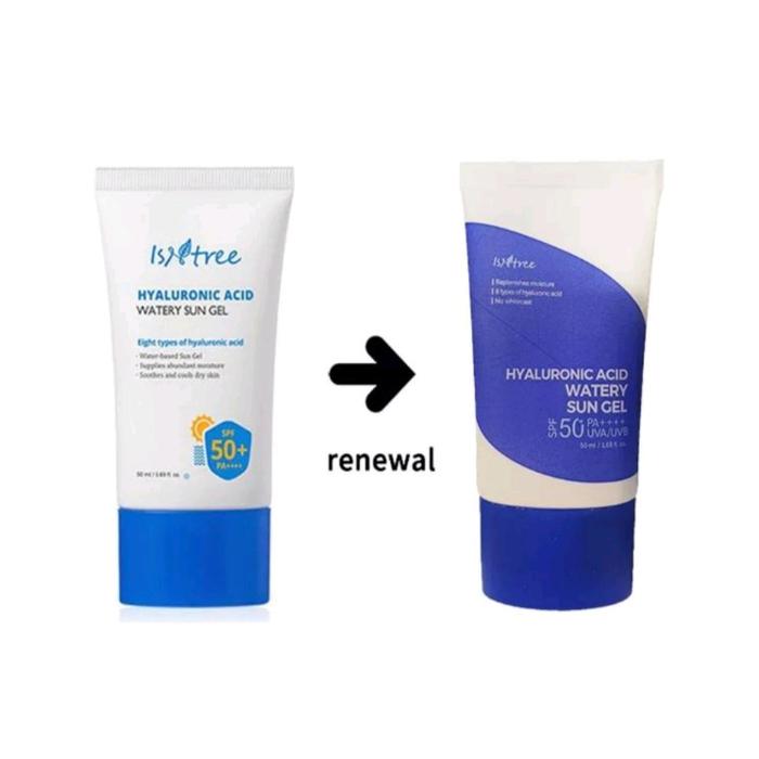 Gambar ISNTREE Hyaluronic Acid Watery Sun Gel SPF50+ PA++++ - 50ml dari Thai skincare ori undefined Tokopedia
