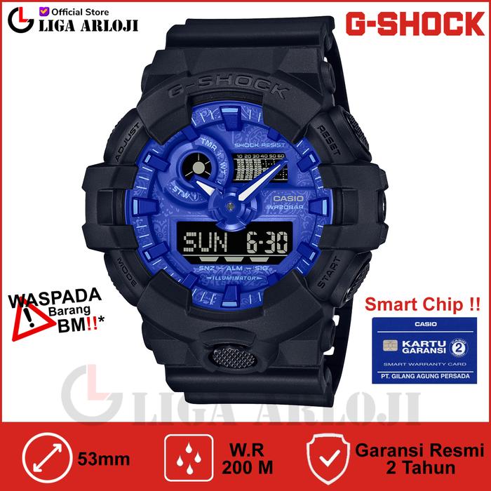 Gambar Casio G-Shock GA-700BP-1ADR Jam Tangan Pria Analog Digital Biru GA700 dari Liga.Arloji undefined Tokopedia